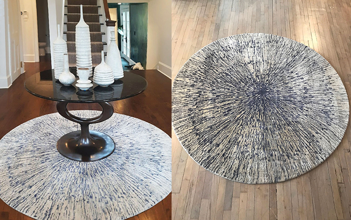 Circular Rug Fort Street Studio, Do You Have To A Round Rug Under Table